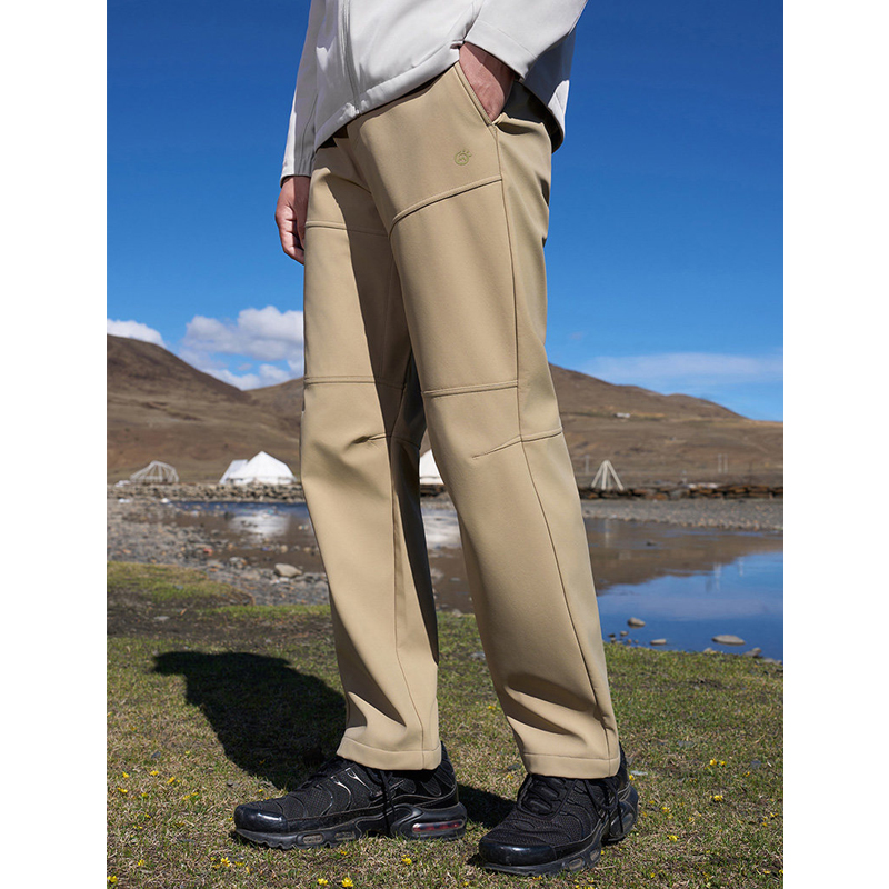 Fly Line - メンズソフトシェルパンツ – 防風、撥水、フリース裏地付きでハイキングやアウトドアアドベンチャーに最適（秋冬用）
