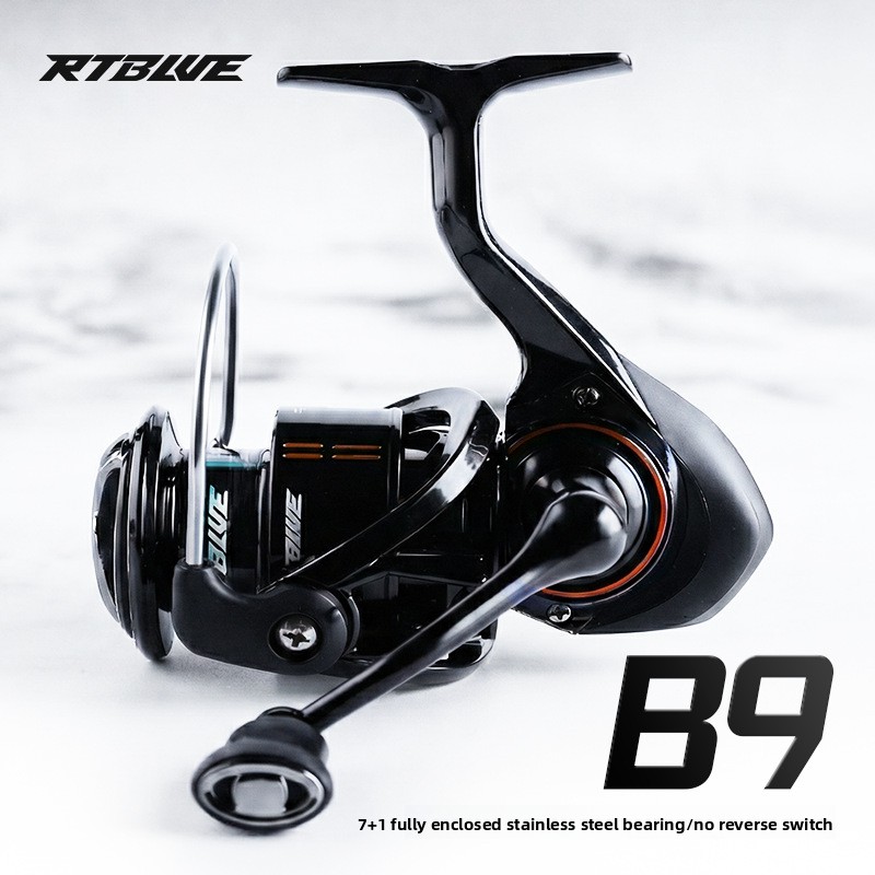 Ice Fishing Line - 26 新型B9ルアー用スピニングリール。完全密閉型ステンレスベアリング採用。7:1のギア比で、逆回転防止機能付き。淡水・海水両用。長尺モデル。