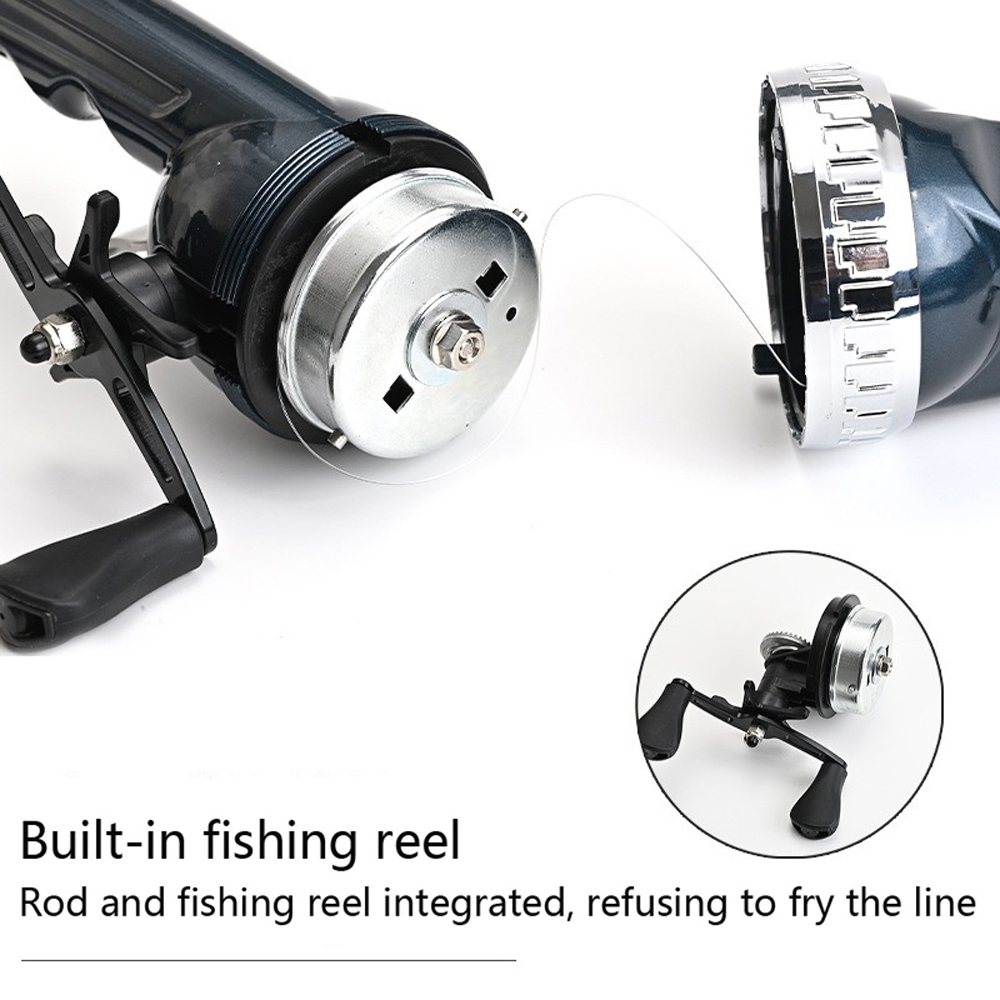 1 セット耐久性のある伸縮式ミニ釣竿折りたたみ海竿コンボエポ - Freshwater Line のレビューと価格