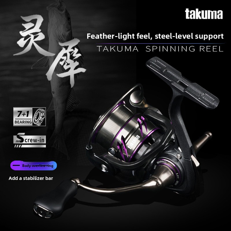 TakumaLingxi製の軽量ロングキャストスピニングリー - Ice Fishing Line のレビューと価格